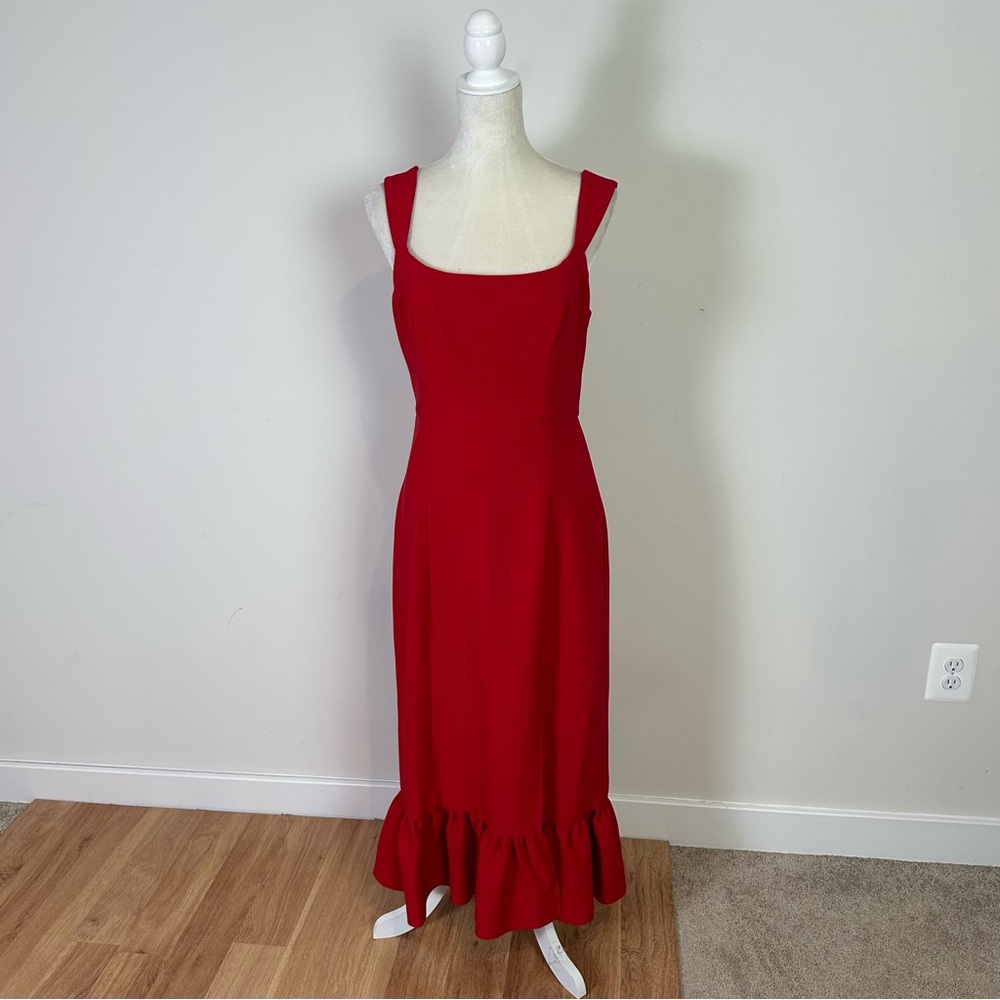 LAUNDRY by Shelli Segal Red Formal Long Dress Women Size 10